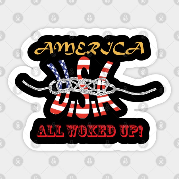 America - All Woked UP X 300 Sticker by twix123844